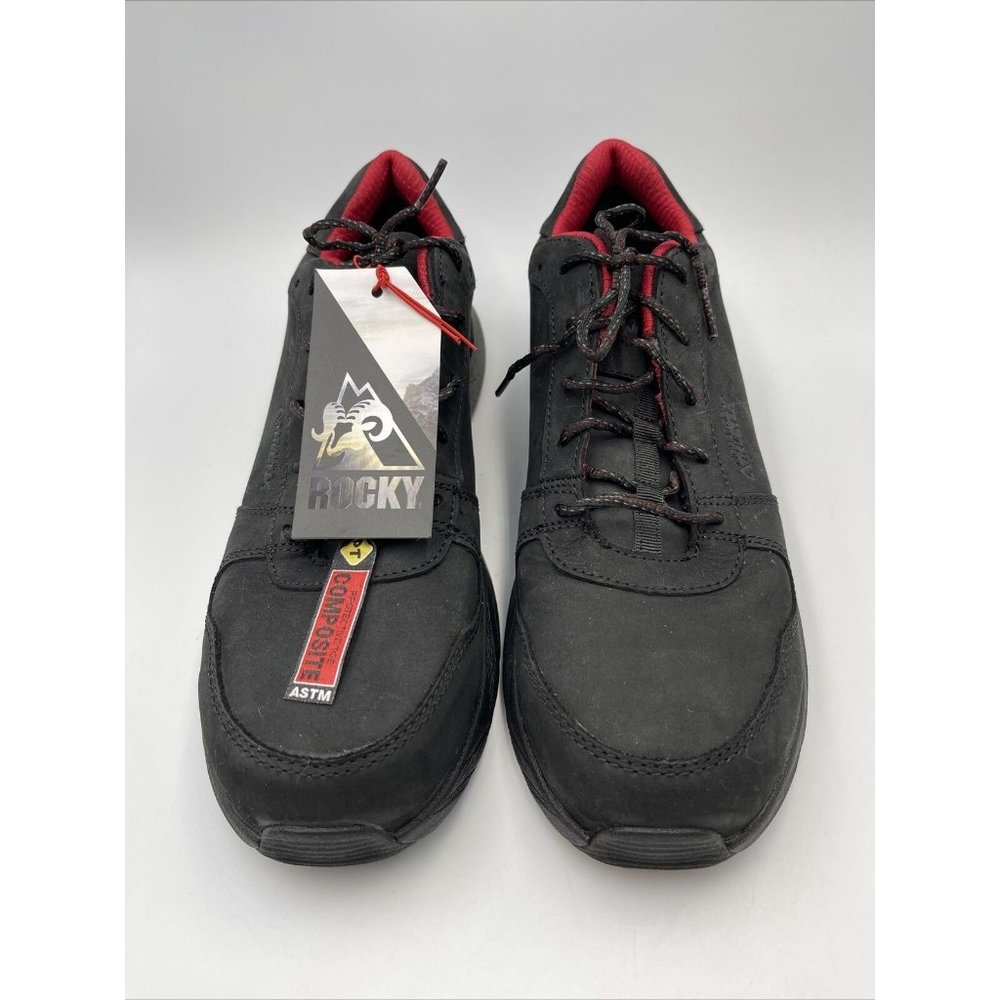 Rocky Industrial Athletix Composite Toe 4" Work Safety Shoe Black S 10.5 , NWOB